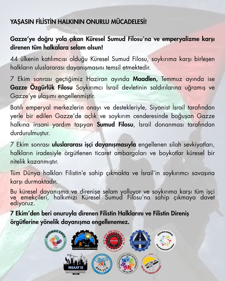 İNSANLIK GAZZE’YE YOLA ÇIKTI!